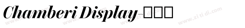 Chamberi Display字体转换
